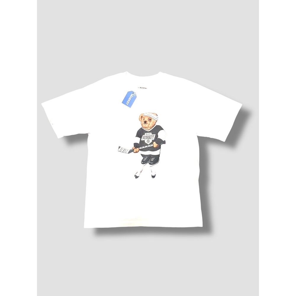 Men’s Chinatown Market Studios Hockey Bear Graphic T-Shirt Streetwear sold out!